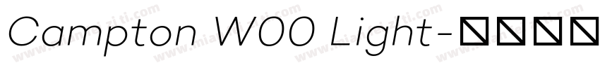Campton W00 Light字体转换